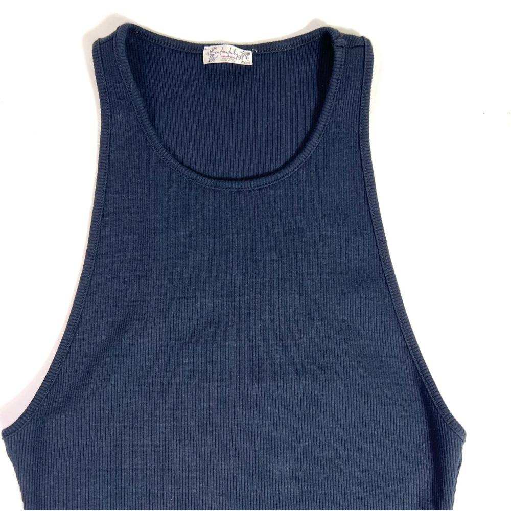 Intimately by Free People Brexley Ribbed Thong Bodysuit Black Size Small - Picture 7 of 15